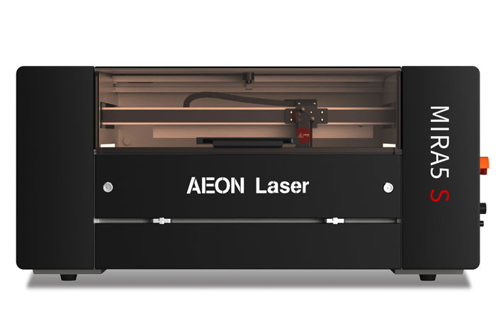 Aeon Mira5 S 女人和拘做受 CO2 Desktop Laser Cutting Machine front view