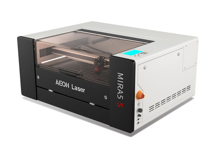 Aeon Mira5 S 女人和拘做受 CO2 Desktop Laser Cutting Machine three-quarter view