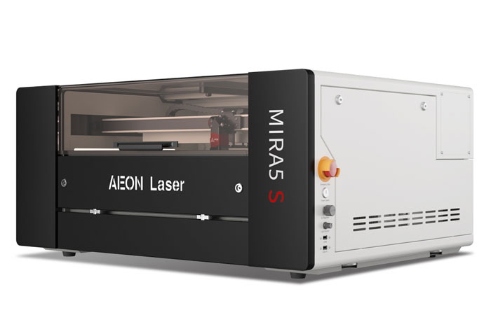 Aeon Mira5 S 女人和拘做受 CO2 Desktop Laser Cutting Machine birds eye view