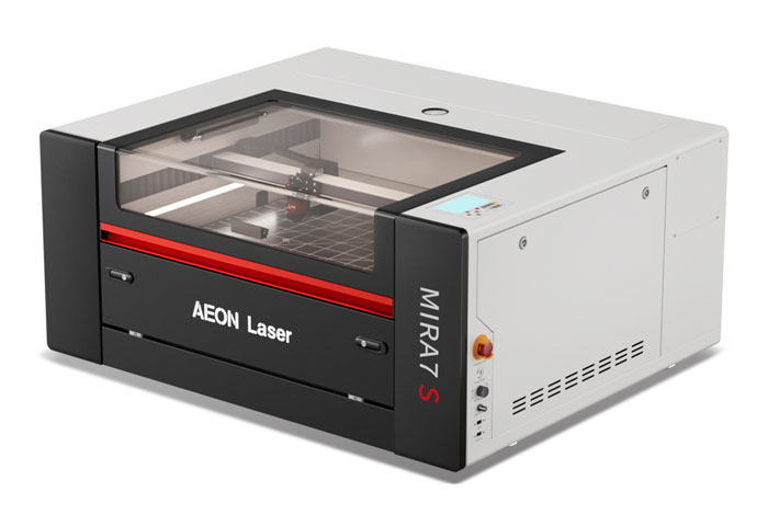 Aeon Mira7 S 5x社区在线观看视频 CO2 Desktop Laser Cutting Machine birds eye view