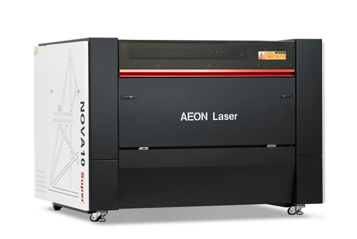 Aeon Nova10 S 女明星跪成一排伺候主人  Professional CO2 Laser Cutter and Engraver three-quarter view