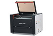 Aeon Nova10 S 女明星跪成一排伺候主人  Professional CO2 Laser Cutter and Engraver three-quarter view with lid open